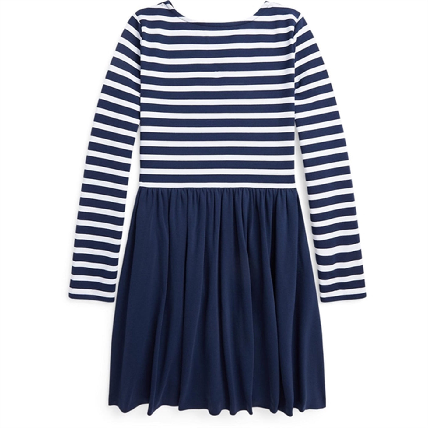 Polo Ralph Lauren Girls Dress Newport Navy W White