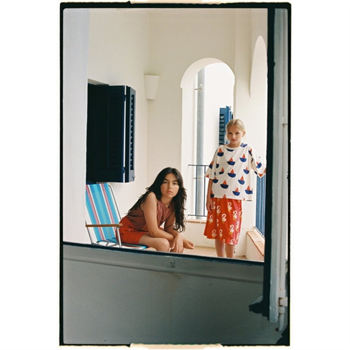 Bobo Choses White Sail Boat T-Shirt