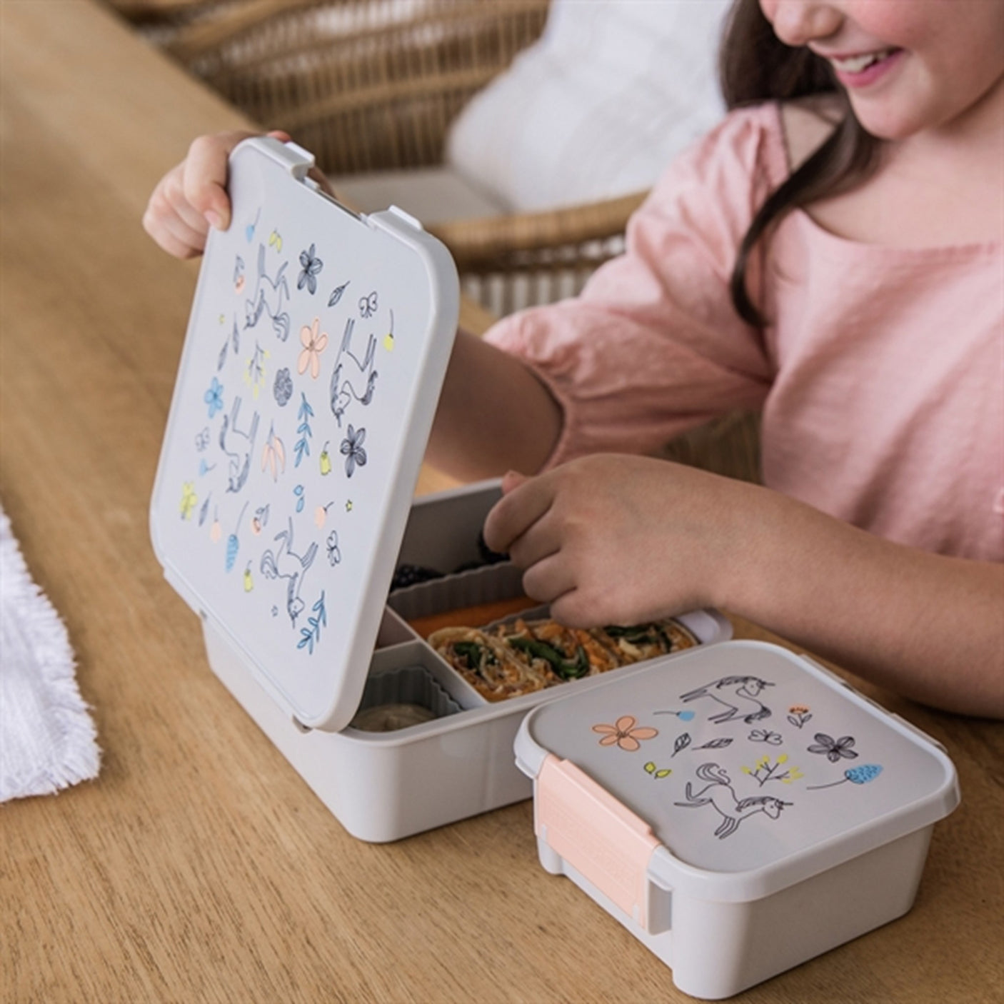 Little Lunch Box Co Bento 2 Lunch Box Spring Unicorn 3