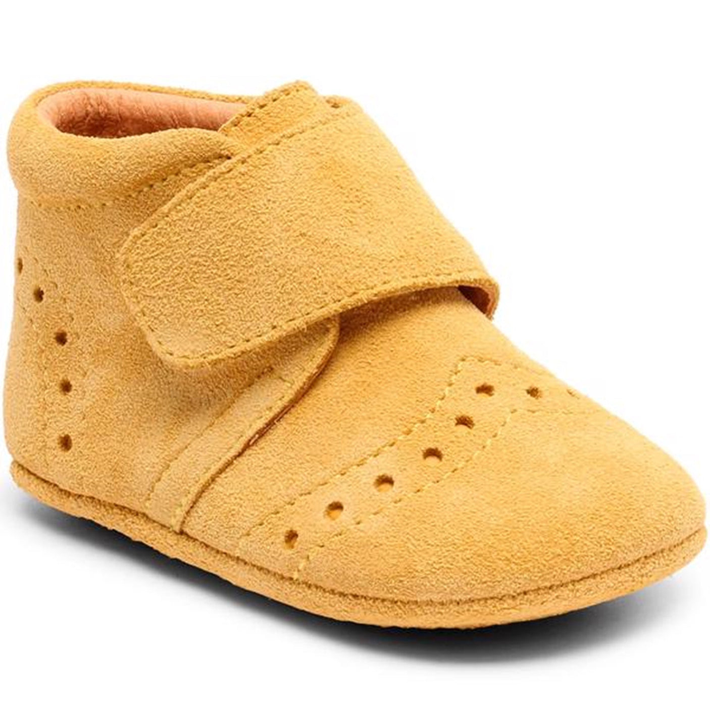 Bisgaard Indoor Shoes Velcro Petit Mustard