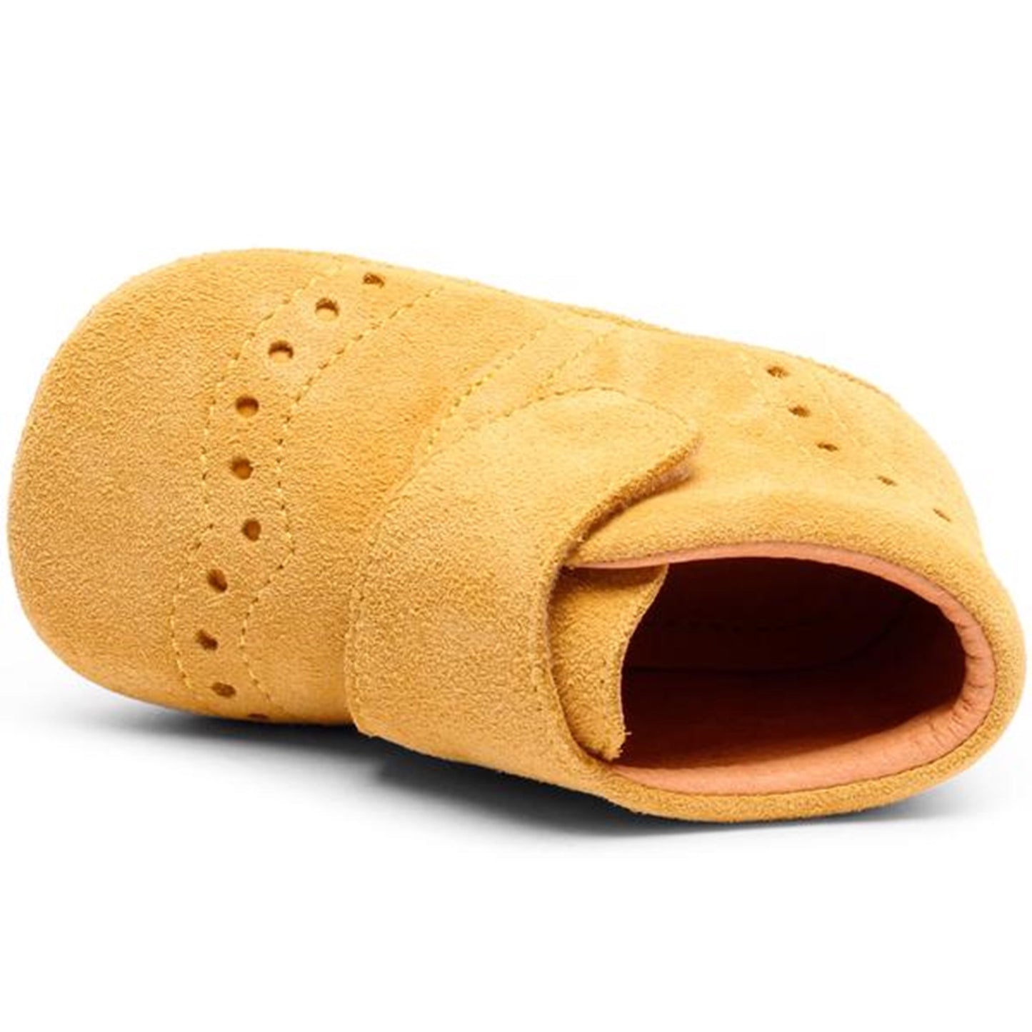 Bisgaard Indoor Shoes Velcro Petit Mustard