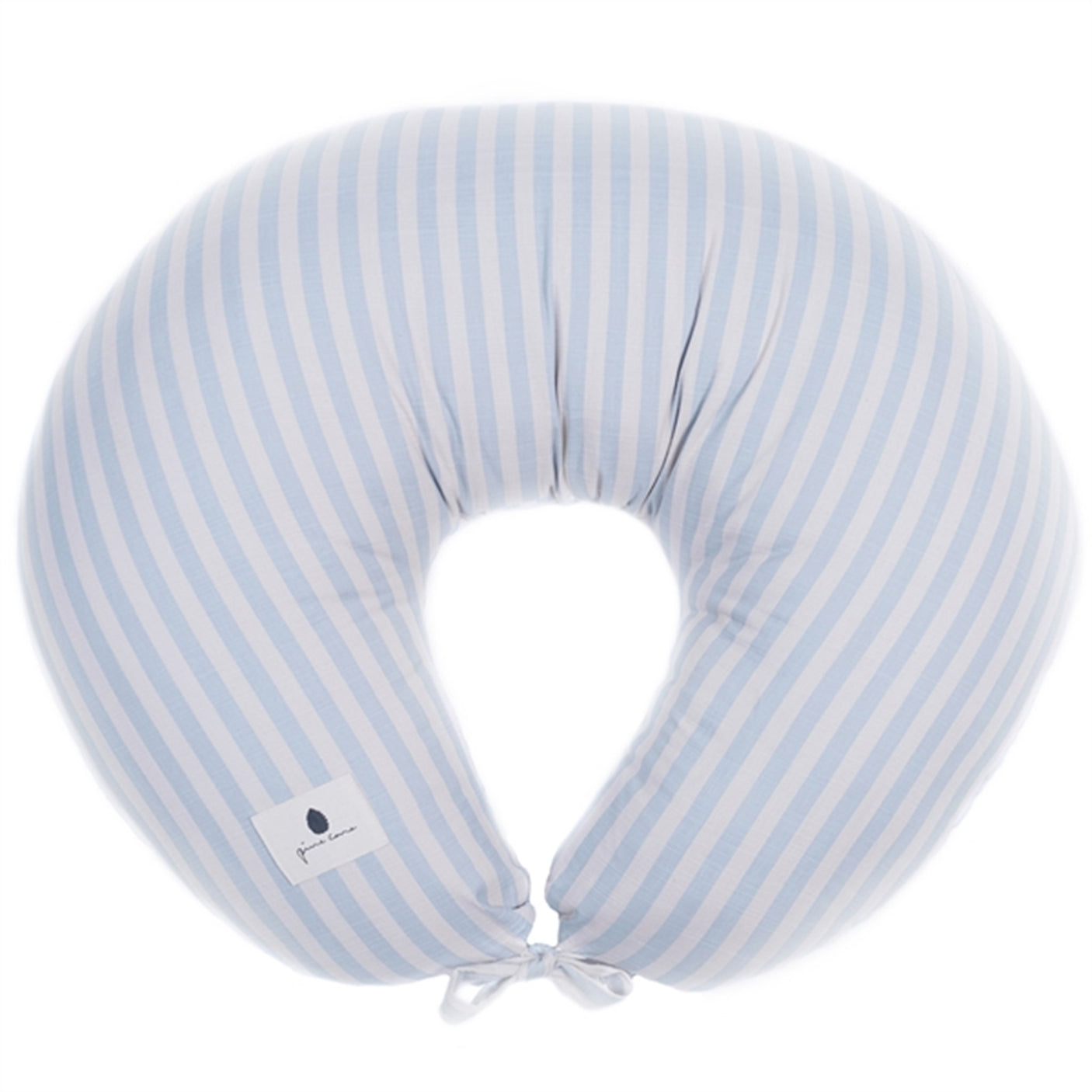 Pine Cone Nursing Pillow Nora Blue Blossom Stripe
