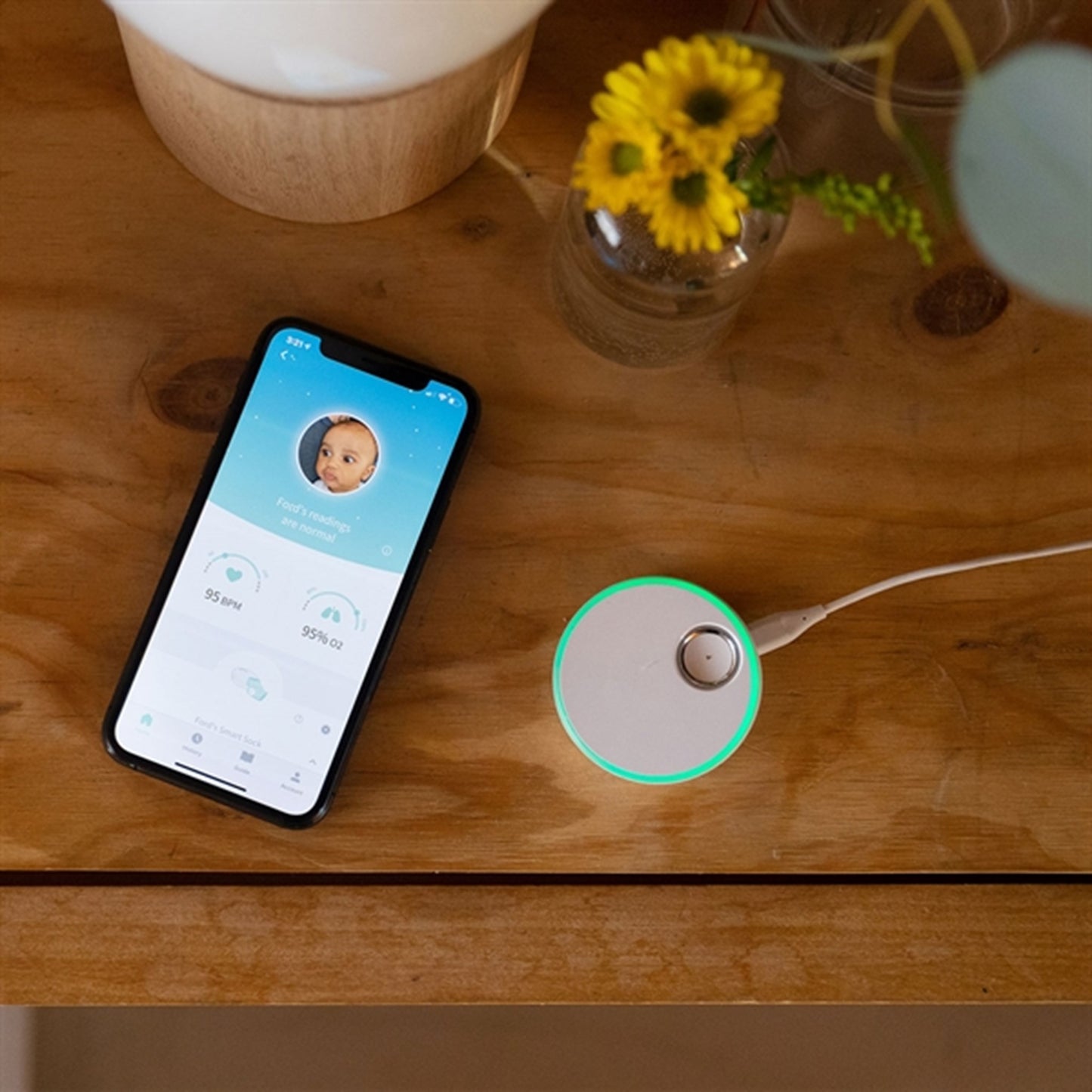 Owlet Smart Sock 3 Deep Sea Green