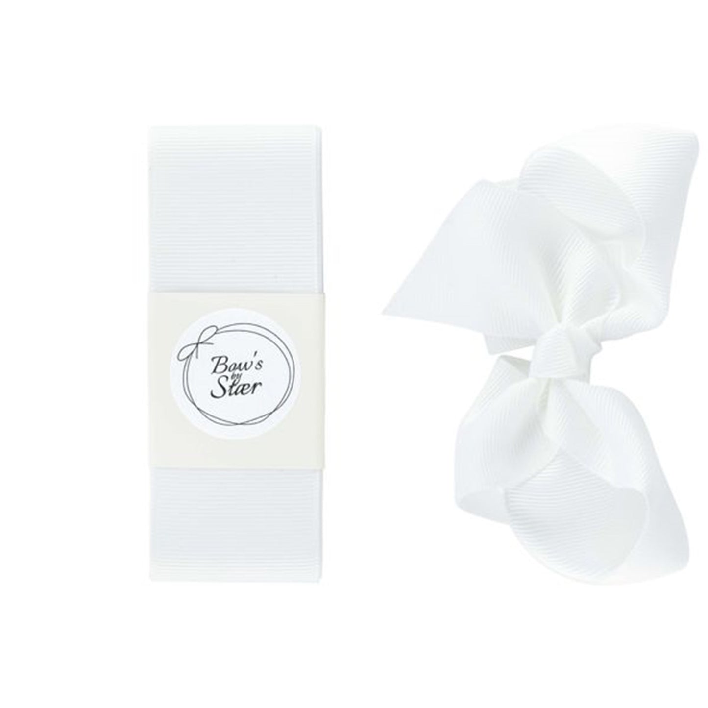 Bow's by Stær Christening Ribbon White