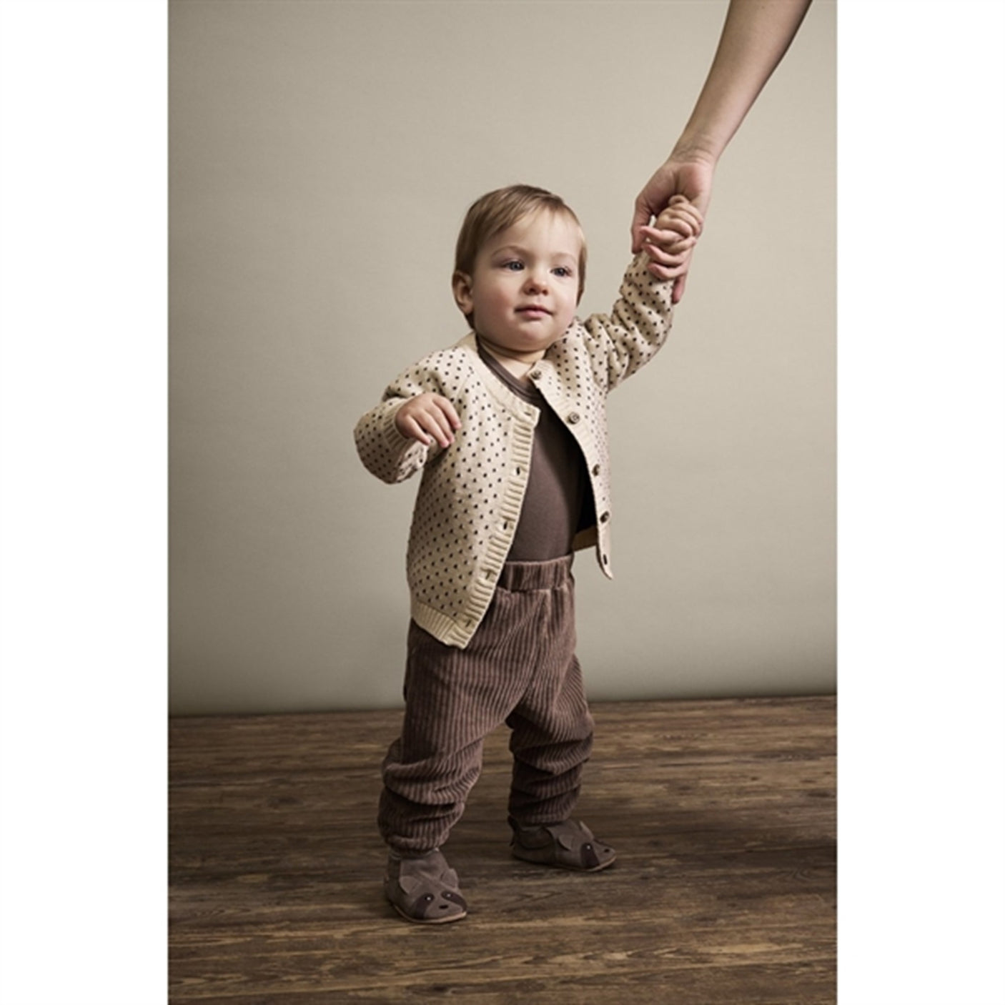 En Fant Slippers Ruskind Chocolate Chip