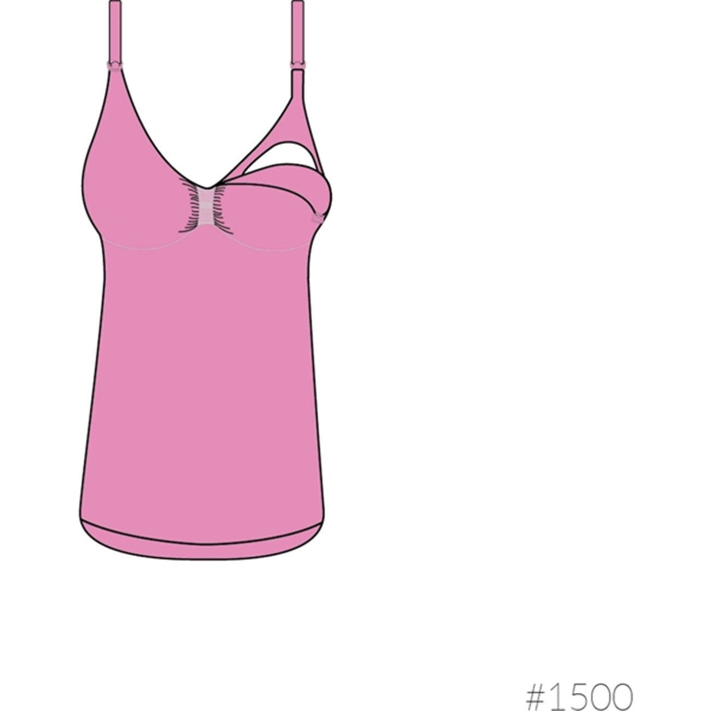 Carriwell Nursing Top w. Shapewear White