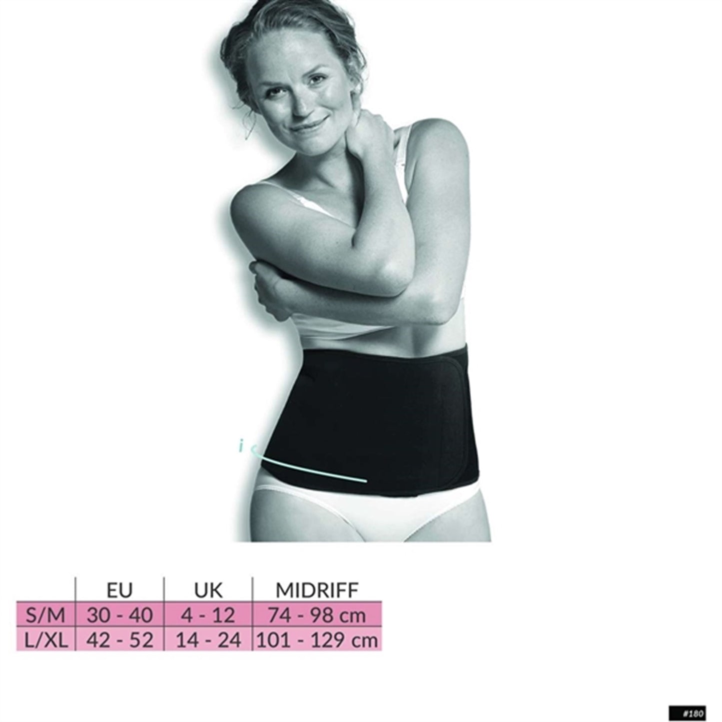 Carriwell Post Birth Belly Binder Black