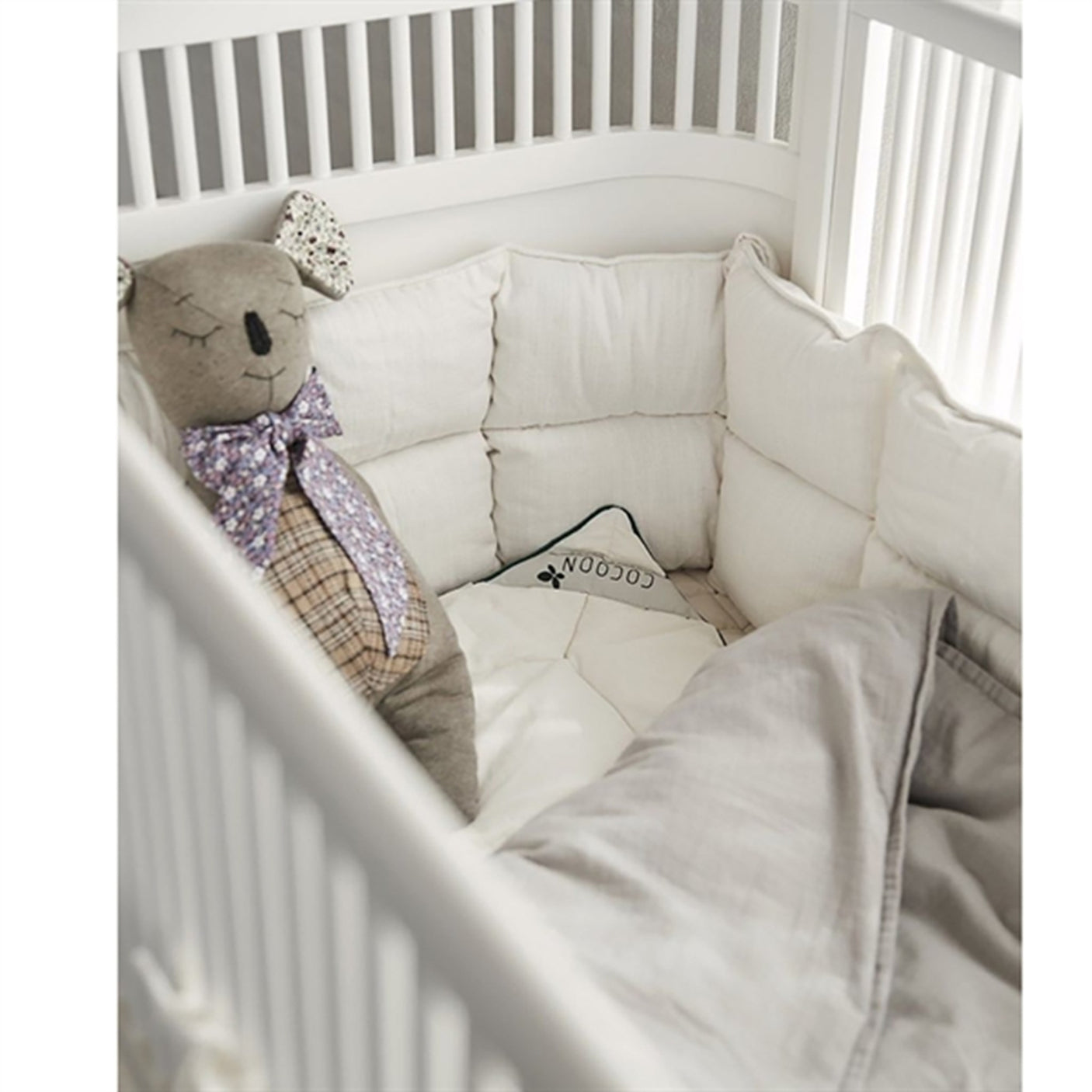 Cocoon Organic Kapok Cot Bumbet For Junior Bed 70x140 Soft Beige