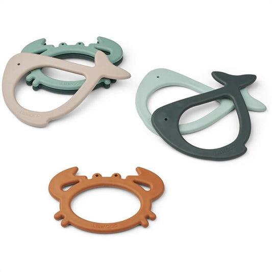 Liewood Calisto Diving Play Set 6-Pack Whale Blue Multi Mix