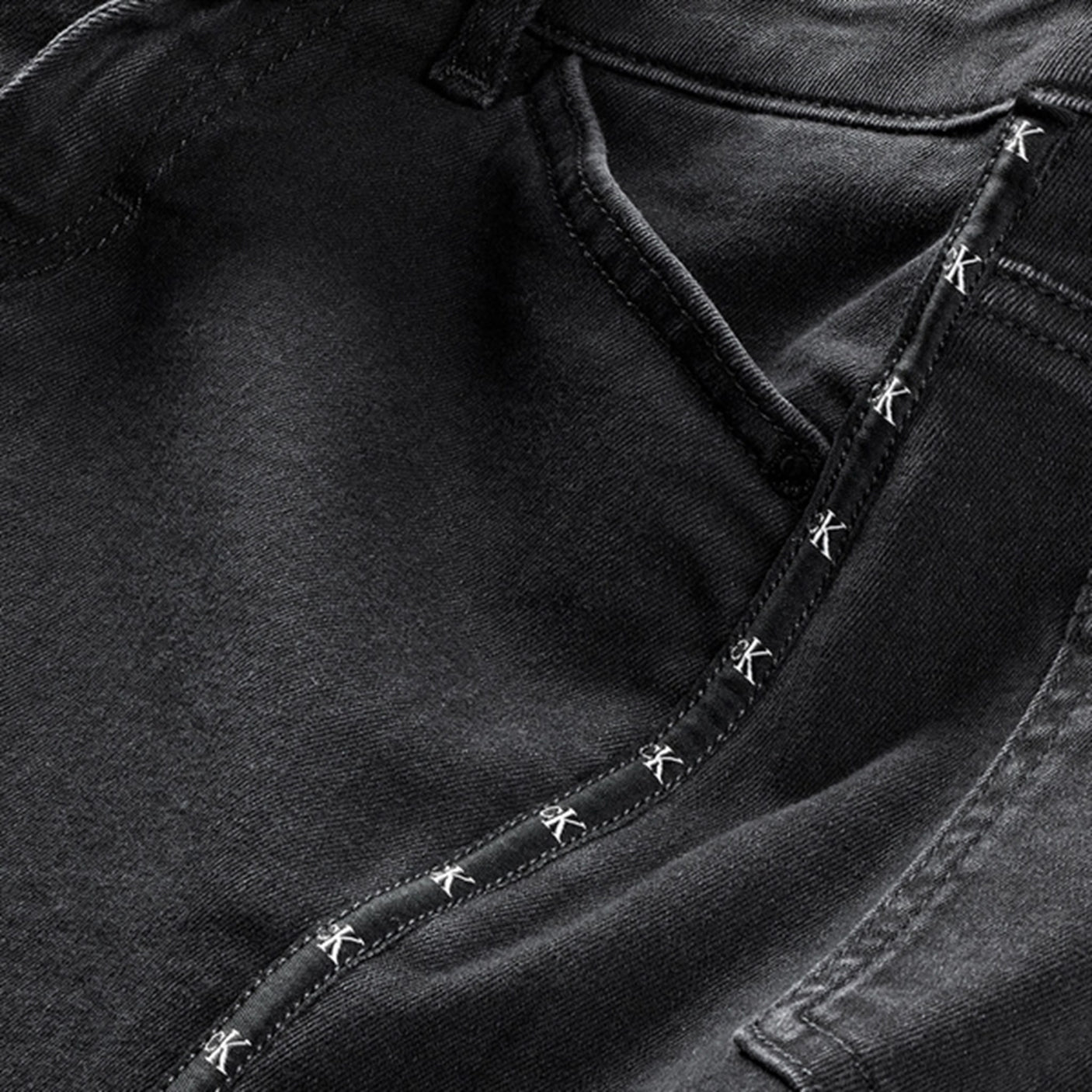 Calvin Klein Straight Skirt Washed Black