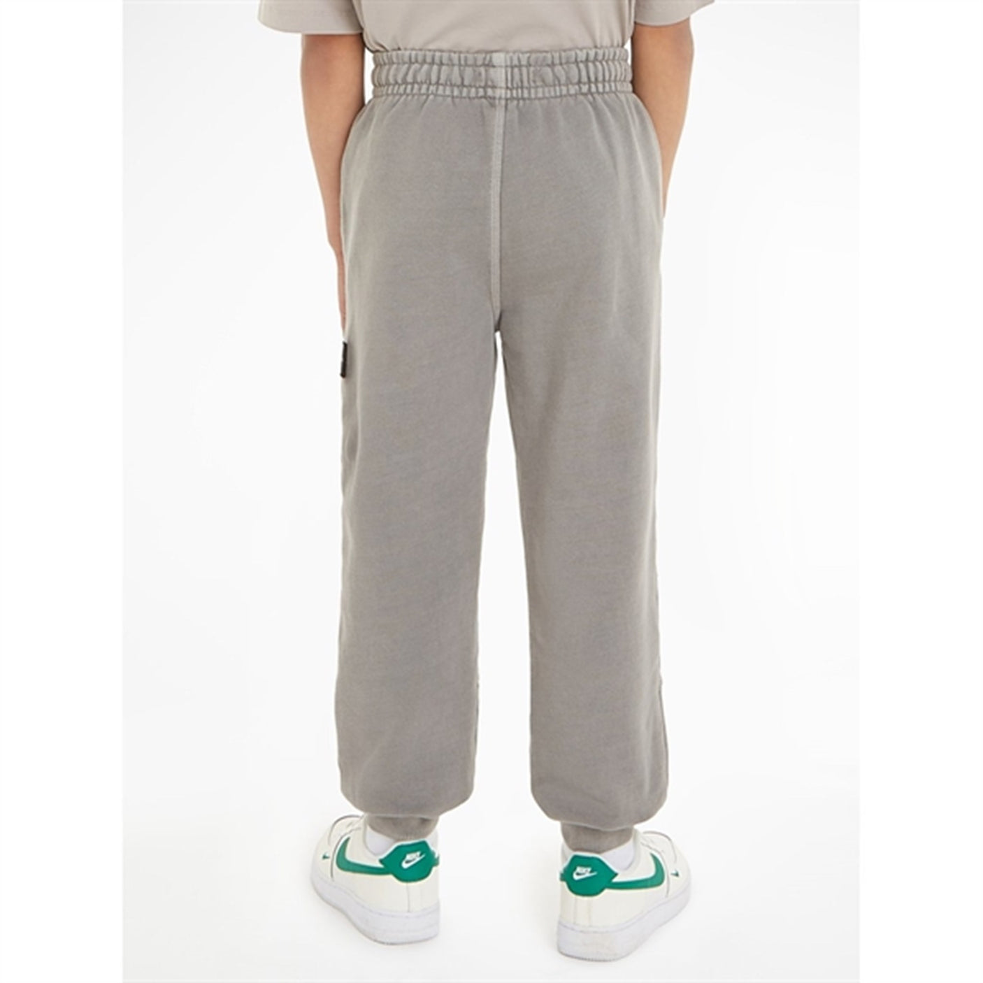 Calvin Klein Mineral Dye Badge Jogger Pants Ck Black