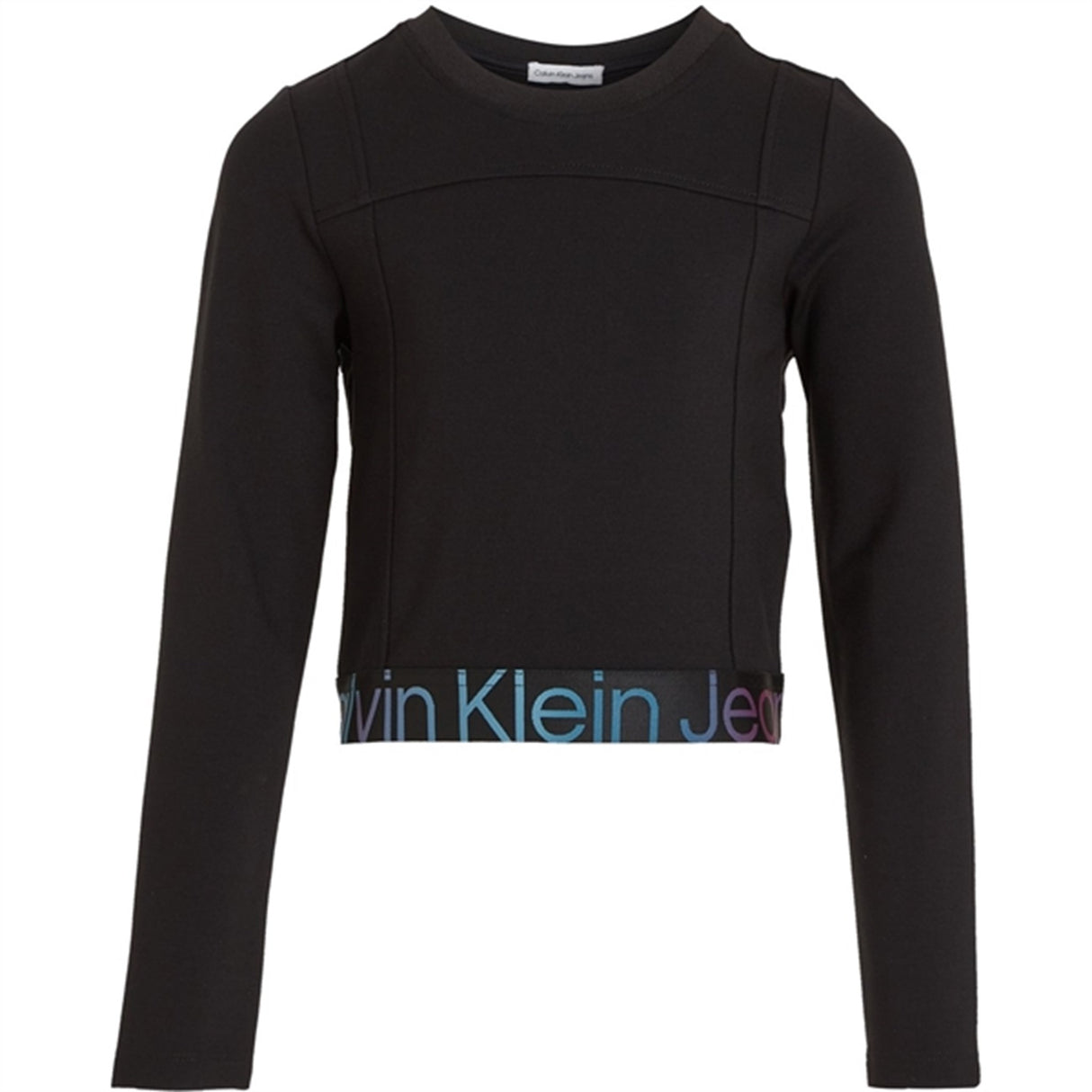 Calvin Klein Punto Tape Ls Top Ck Black