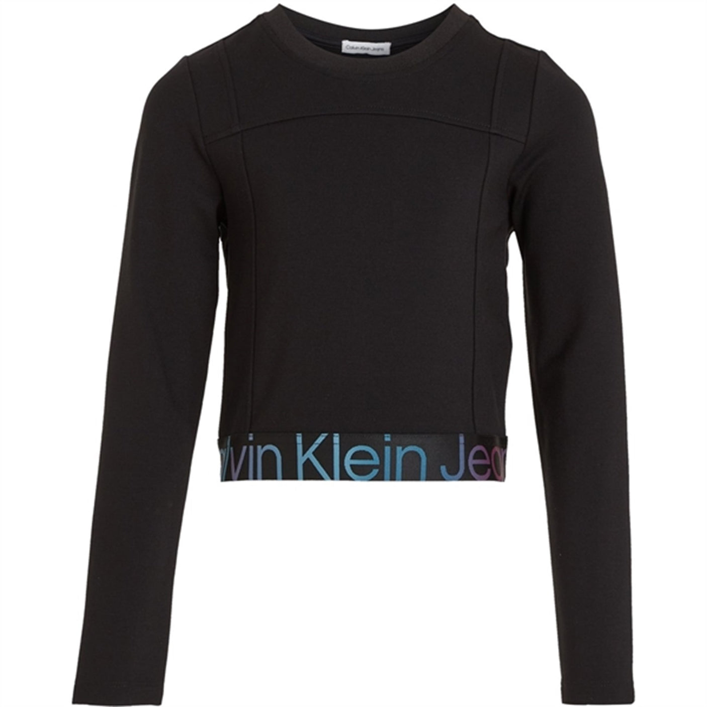 Calvin Klein Punto Tape Ls Top Ck Black