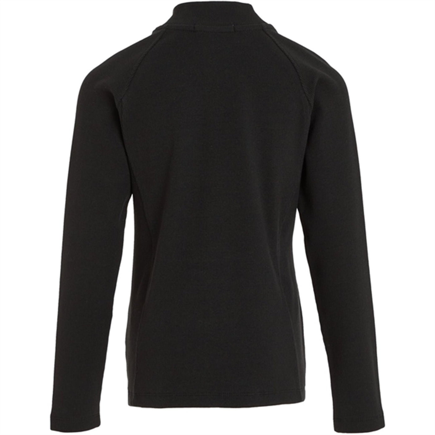 Calvin Klein Hero Logo Rib Zip Up Ls Blouse Ck Black