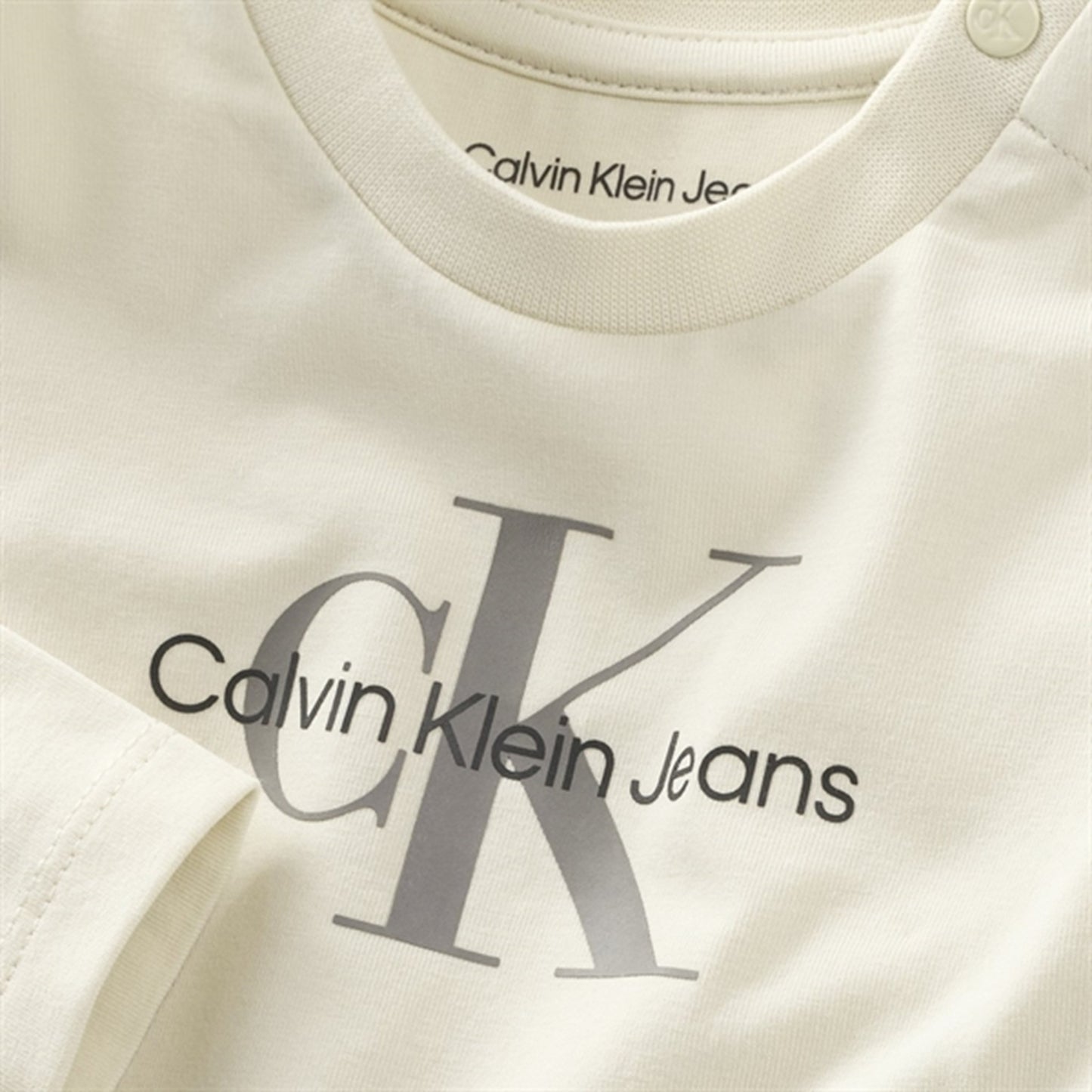 Calvin Klein Monogram Blouse Whitecap Gray