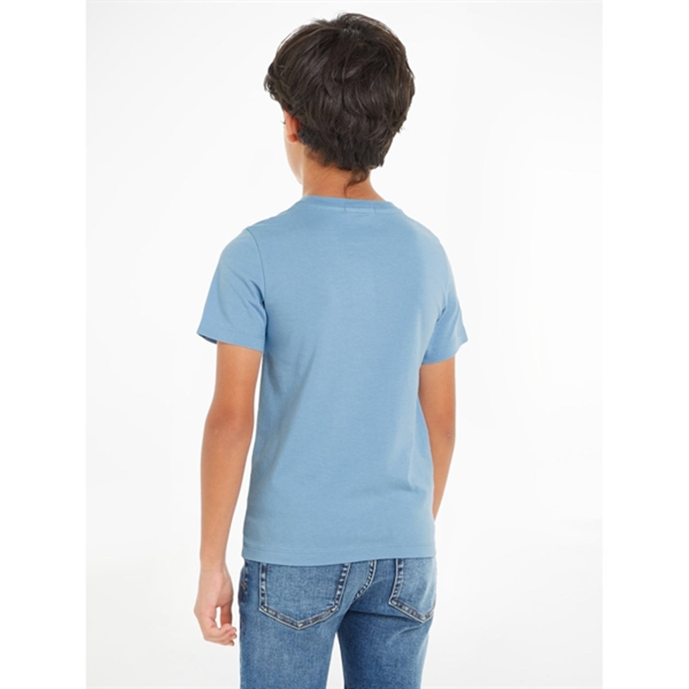 Calvin Klein CKJ Stack Logo T-Shirt Dusk Blue