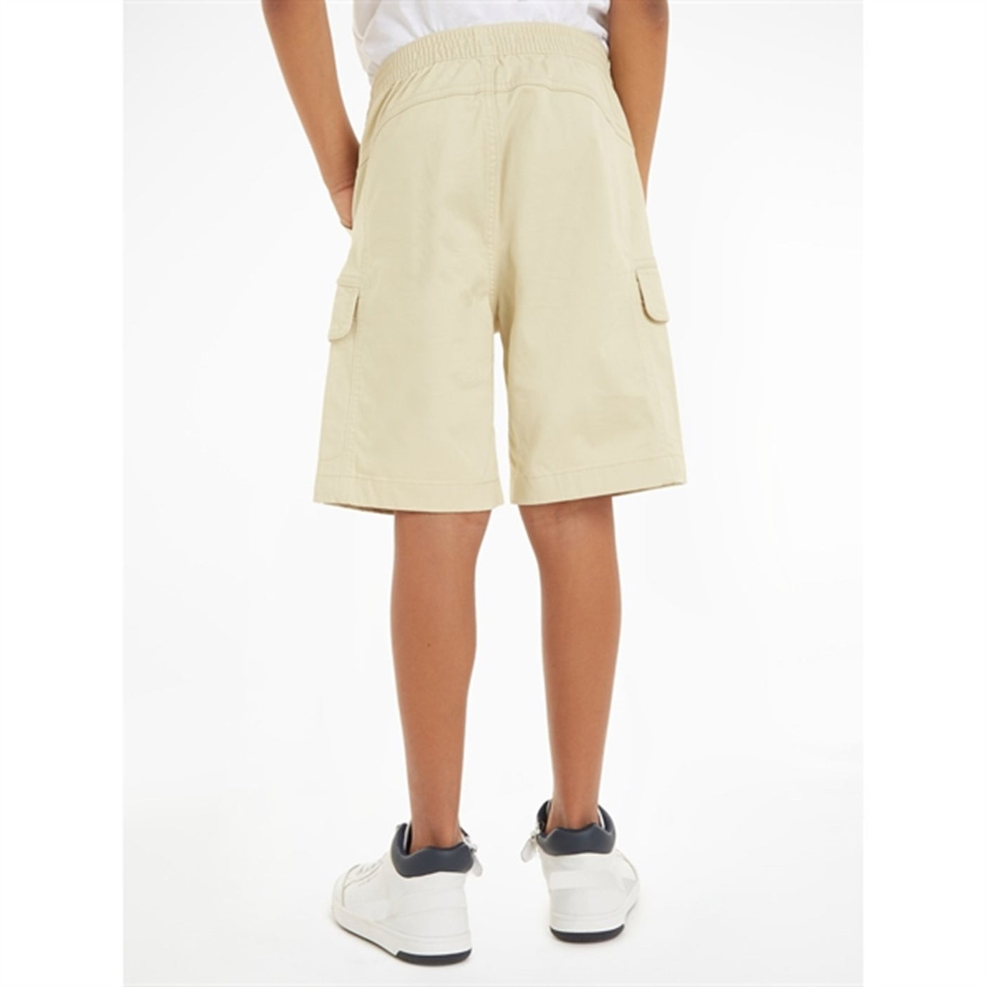 Calvin Klein Sateen Cargo Shorts Green Haze