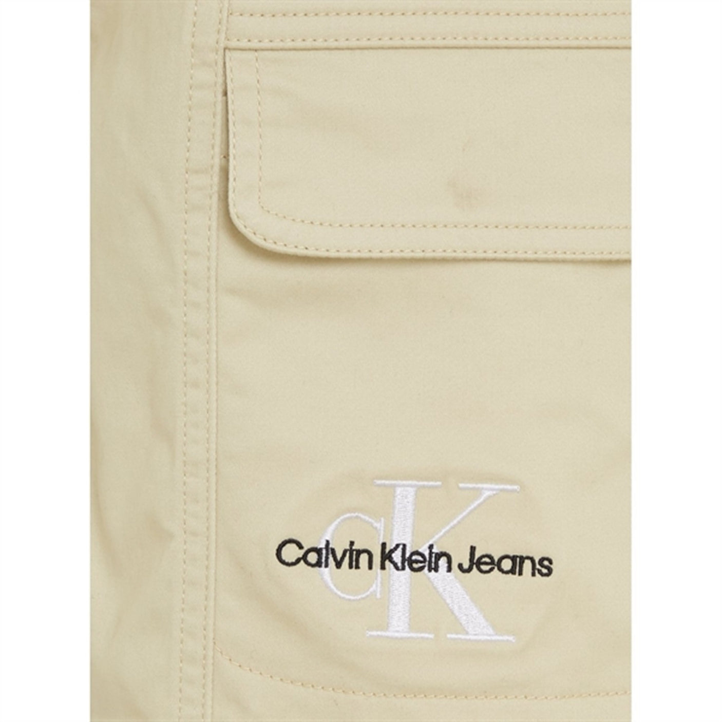 Calvin Klein Sateen Cargo Shorts Green Haze