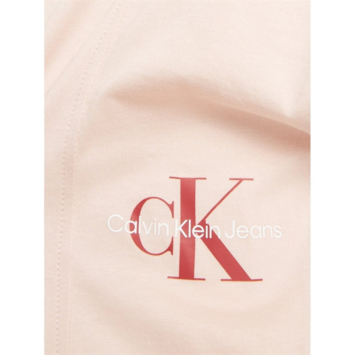Calvin Klein Monogram Off Placed T-Shirt Sepia Rose