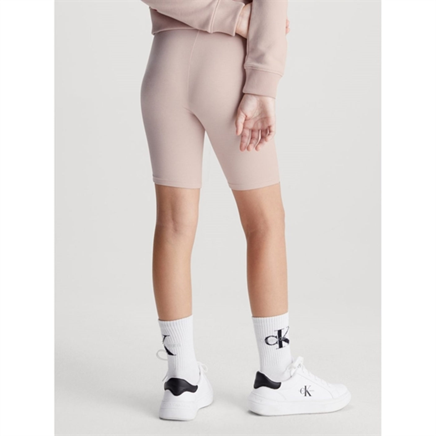 Calvin Klein CK Logo Cycling Shorts Sepia Rose