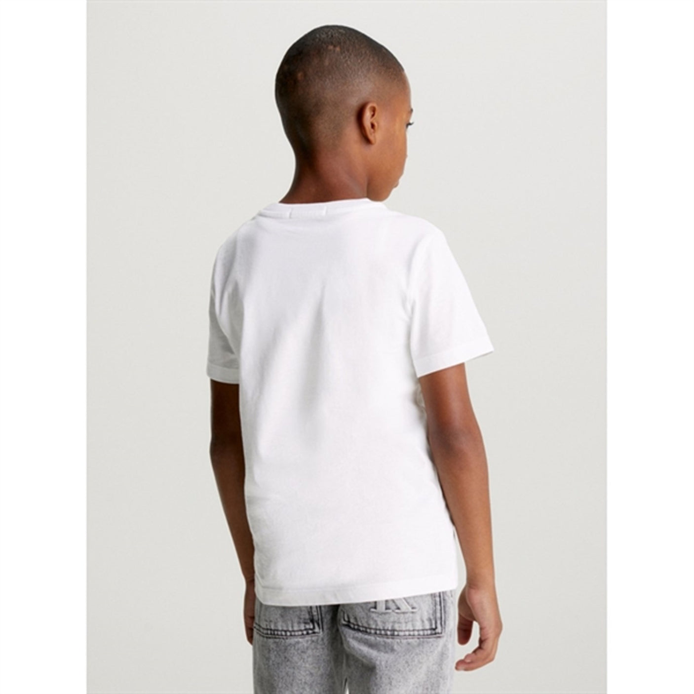 Calvin Klein Monogram Mini Badge T-Shirt Bright White