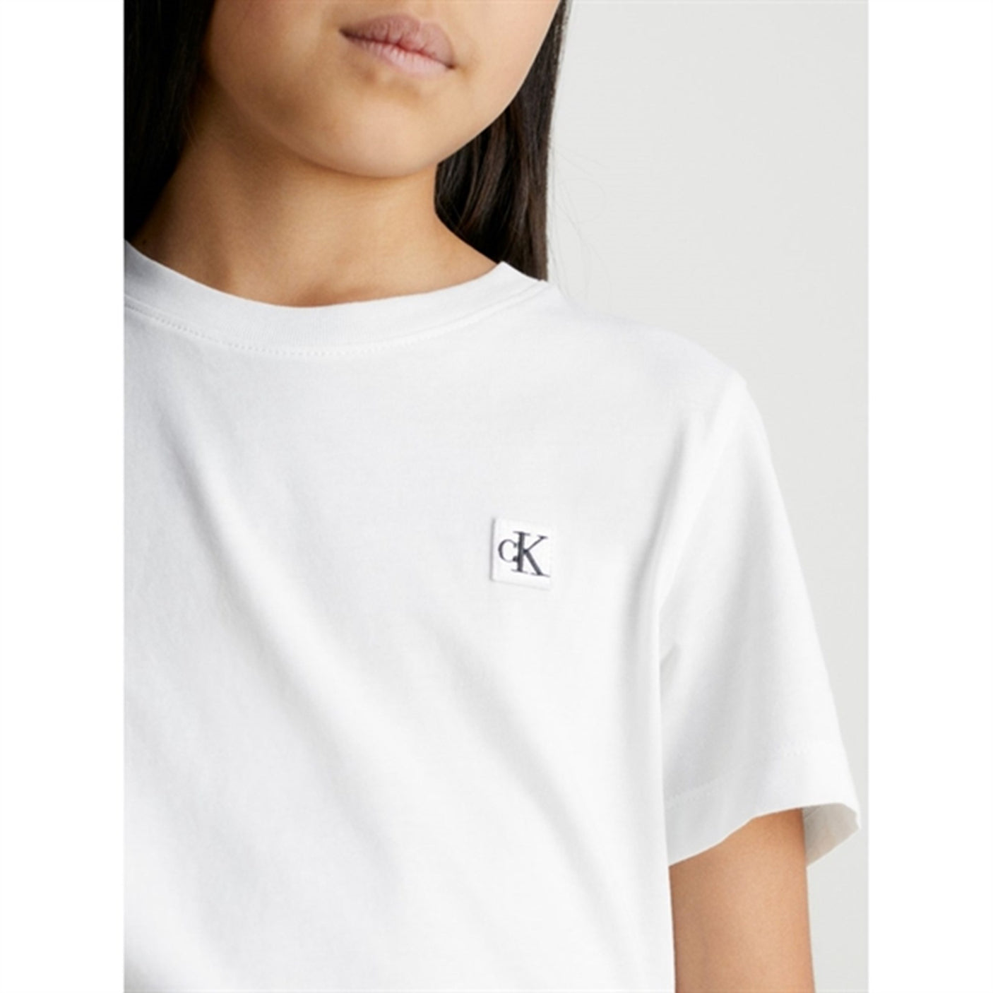 Calvin Klein Monogram Mini Badge T-Shirt Bright White