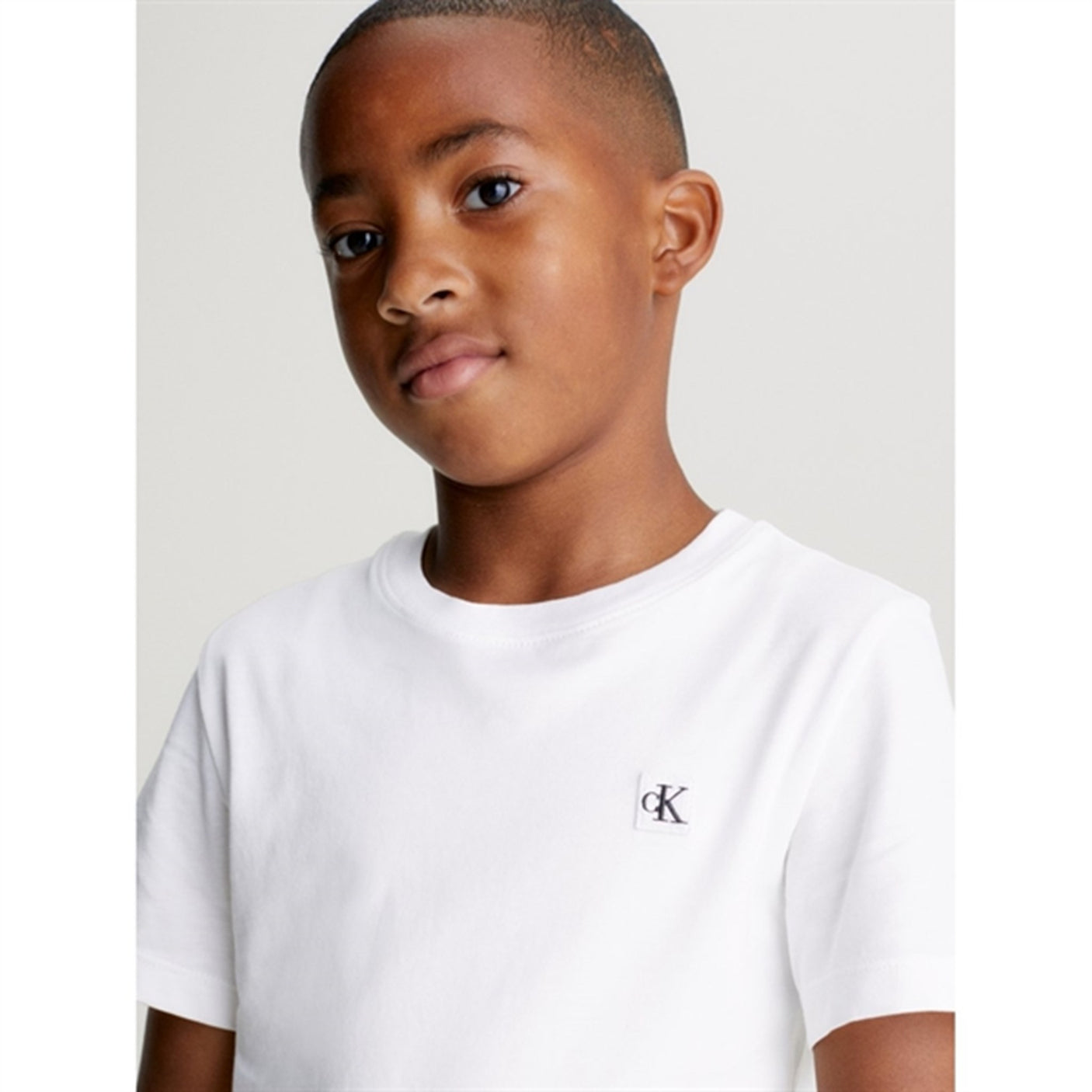 Calvin Klein Monogram Mini Badge T-Shirt Bright White