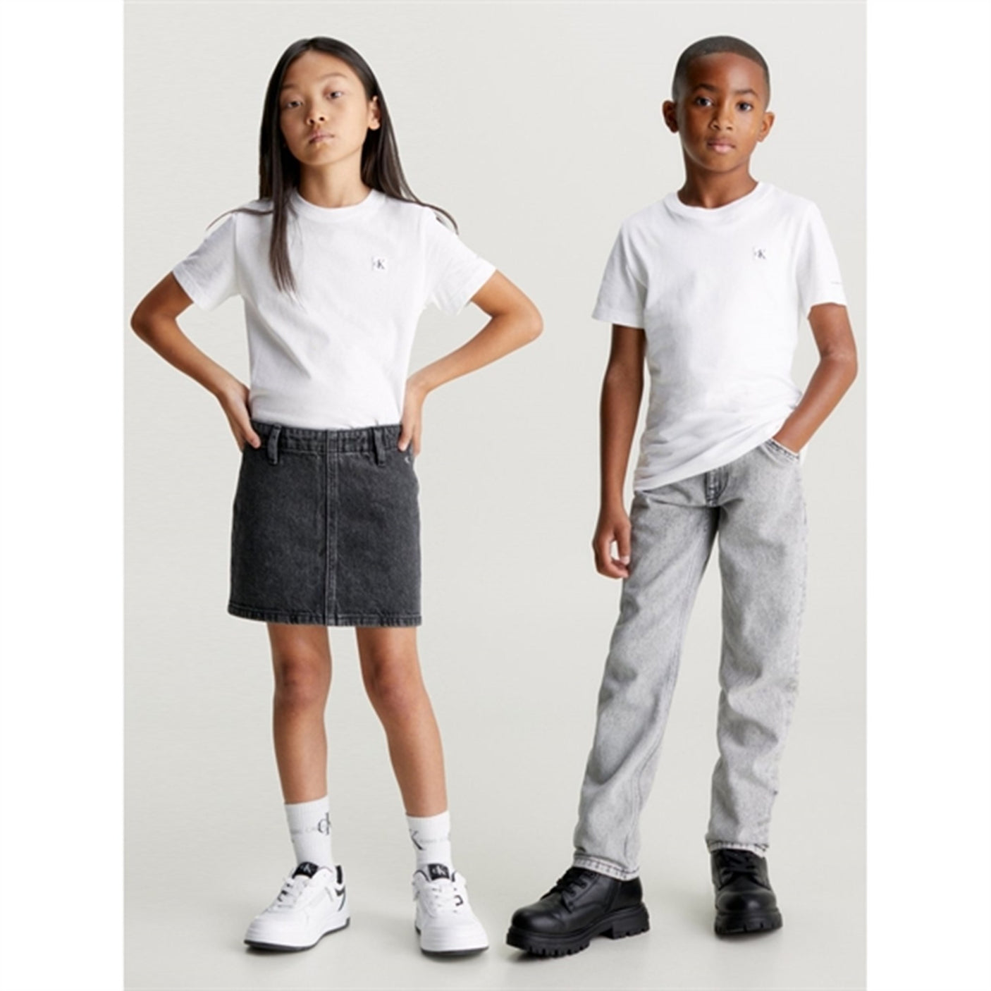 Calvin Klein Monogram Mini Badge T-Shirt Bright White