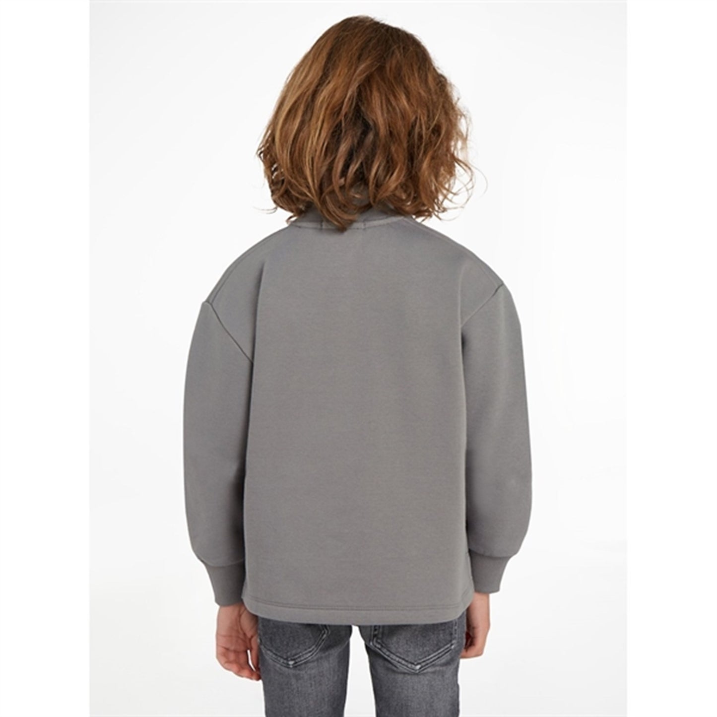 Calvin Klein Half-Zip Workwear Fleece Popover Brushed Nickel