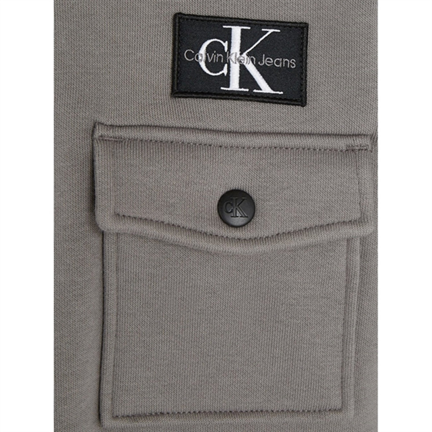 Calvin Klein Half-Zip Workwear Fleece Popover Brushed Nickel
