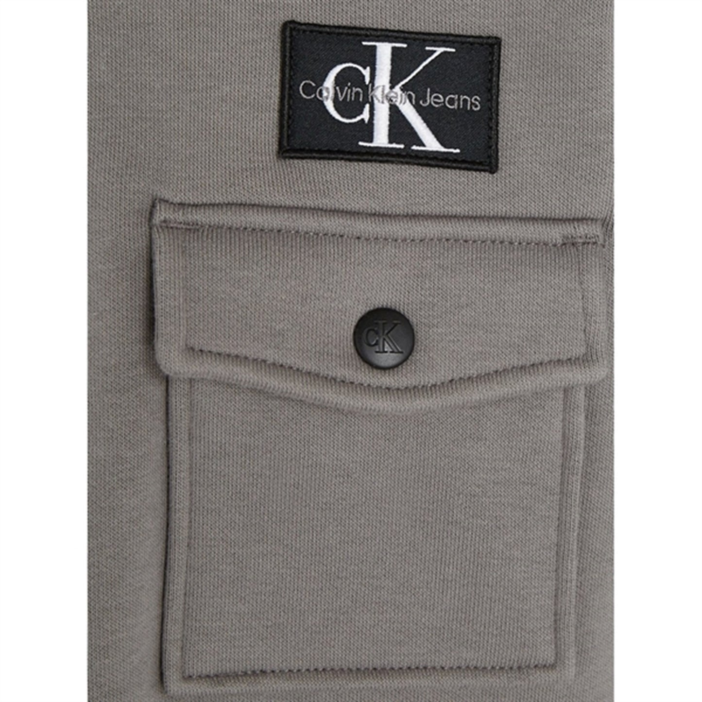 Calvin Klein Half-Zip Workwear Fleece Popover Brushed Nickel