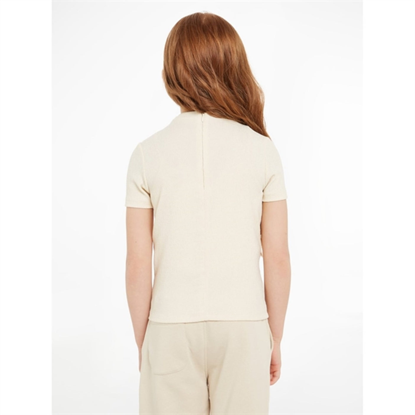 Calvin Klein Light Crinkle T-Shirt Whitecap Gray