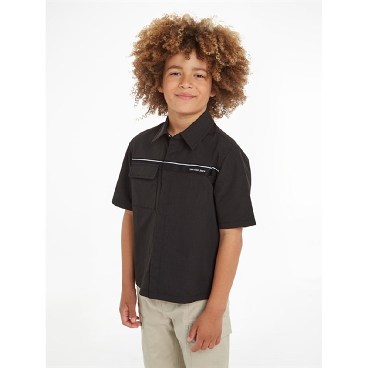 Calvin Klein Ripstop Tape Shirt Ck Black