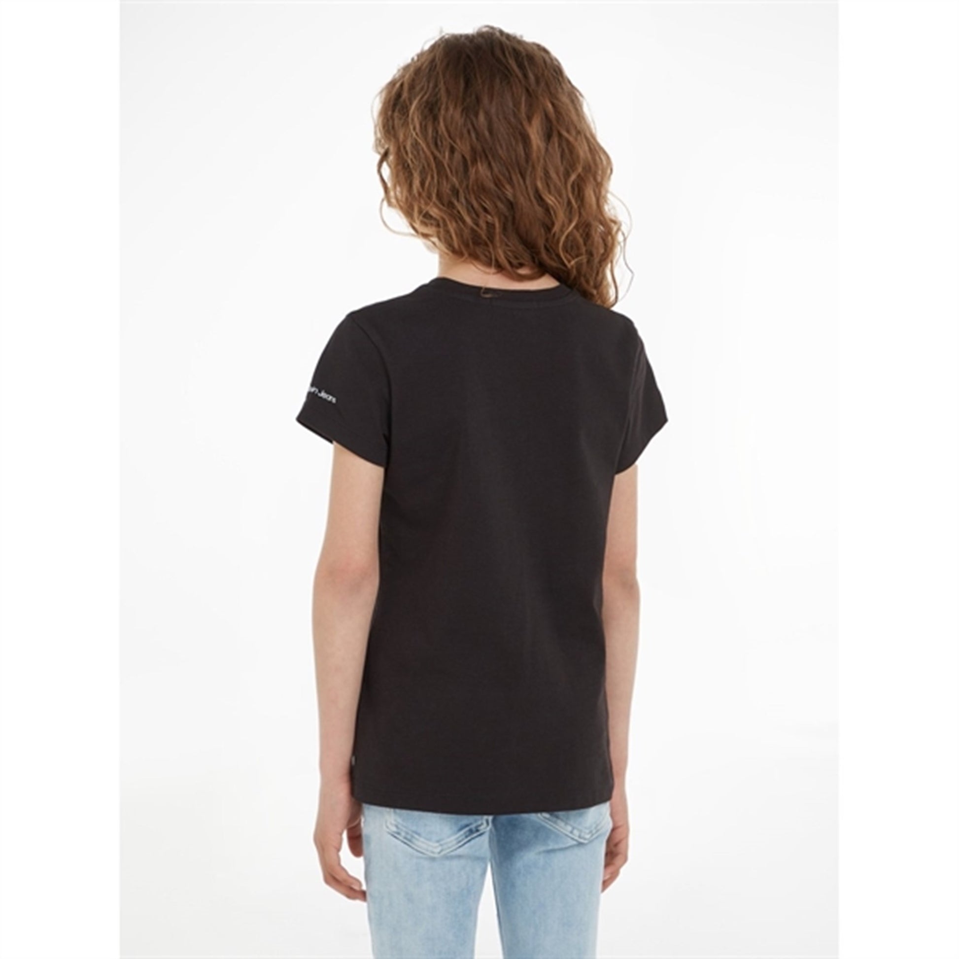 Calvin Klein Metallic Monogram Slim T-Shirt Ck Black
