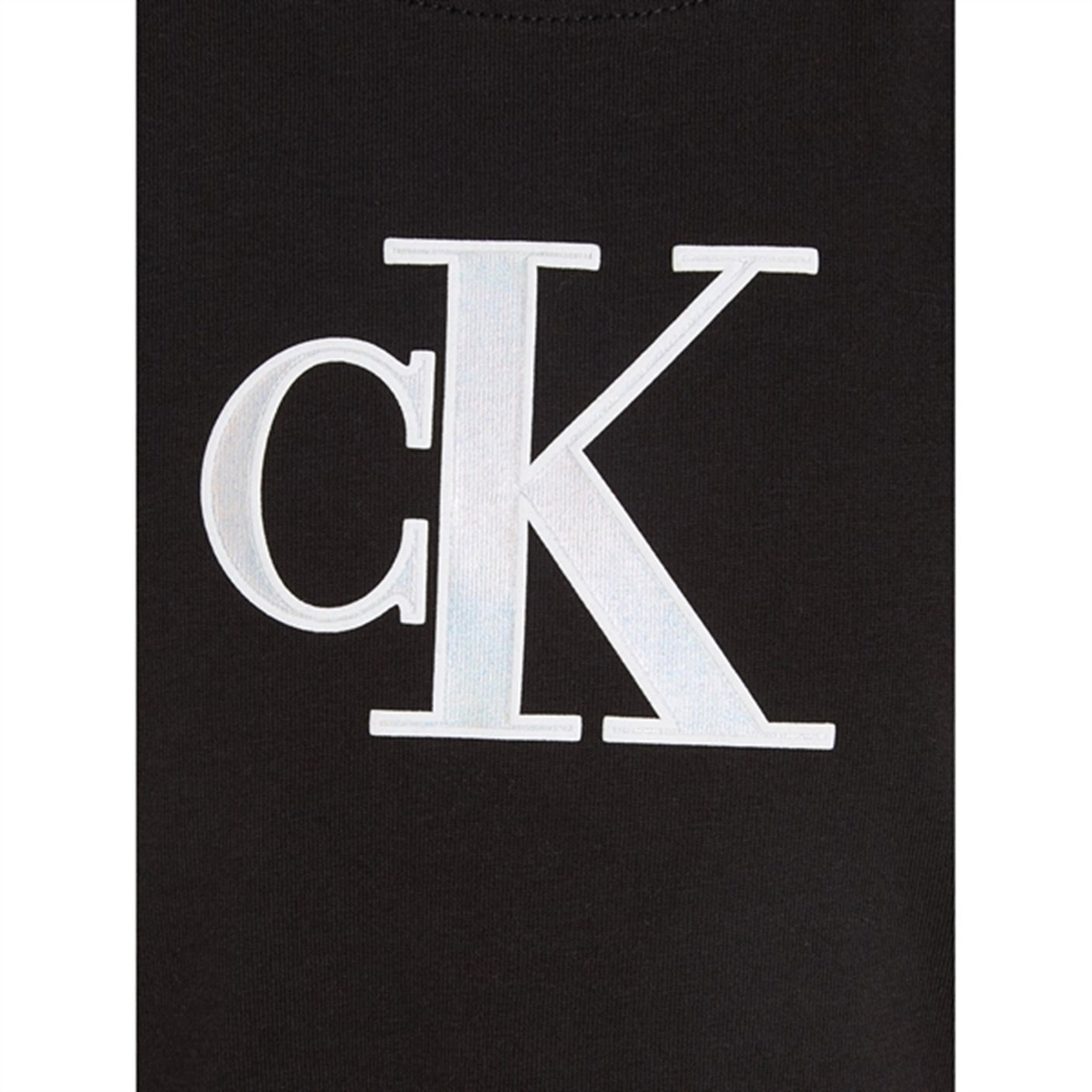 Calvin Klein Metallic Monogram Slim T-Shirt Ck Black