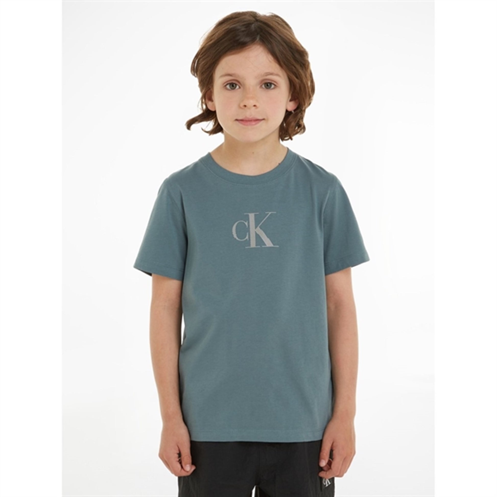 Calvin Klein Jersey Relaxed Ck T-Shirt Goblin Blue