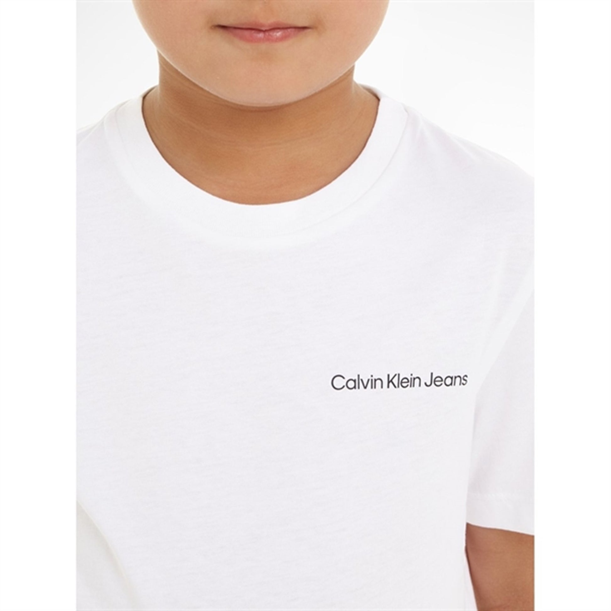 Calvin Klein Chest Inst. Logo T-Shirt Bright White