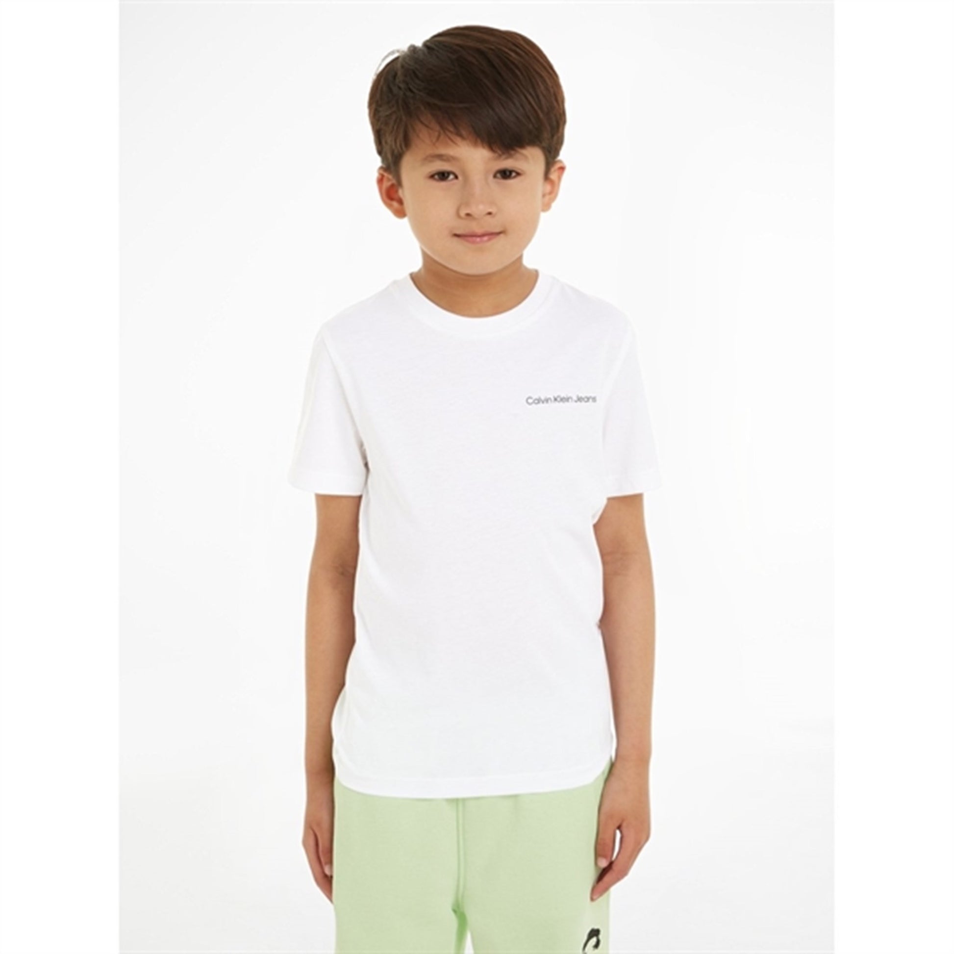 Calvin Klein Chest Inst. Logo T-Shirt Bright White