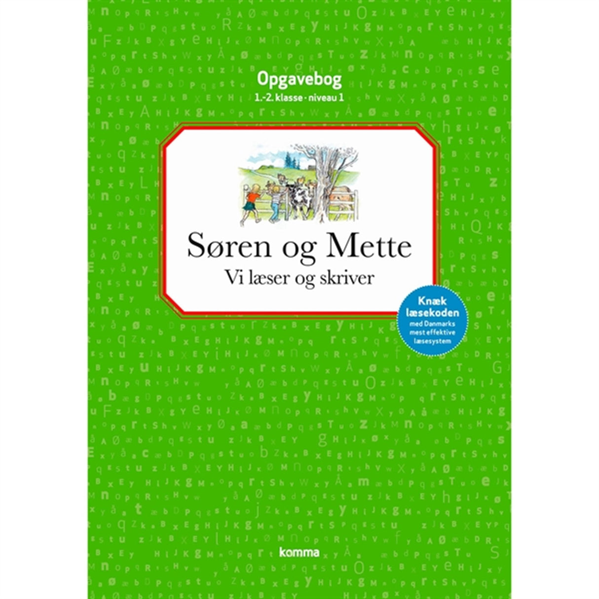 Forlaget Carlsen Søren og Mette Vi Læser og Skriver Opgavebog 1.-2. kl. Niveau 1