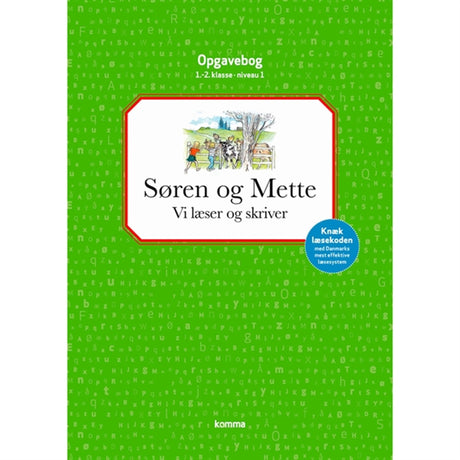 Forlaget Carlsen Søren og Mette Vi Læser og Skriver Opgavebog 1.-2. kl. Niveau 1