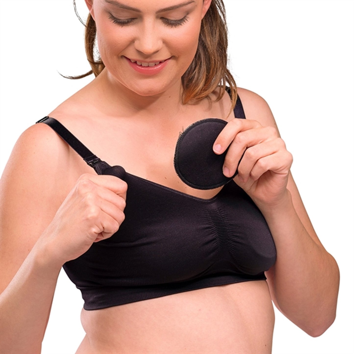 Carriwell Breast Pads Washable Black 6 pcs
