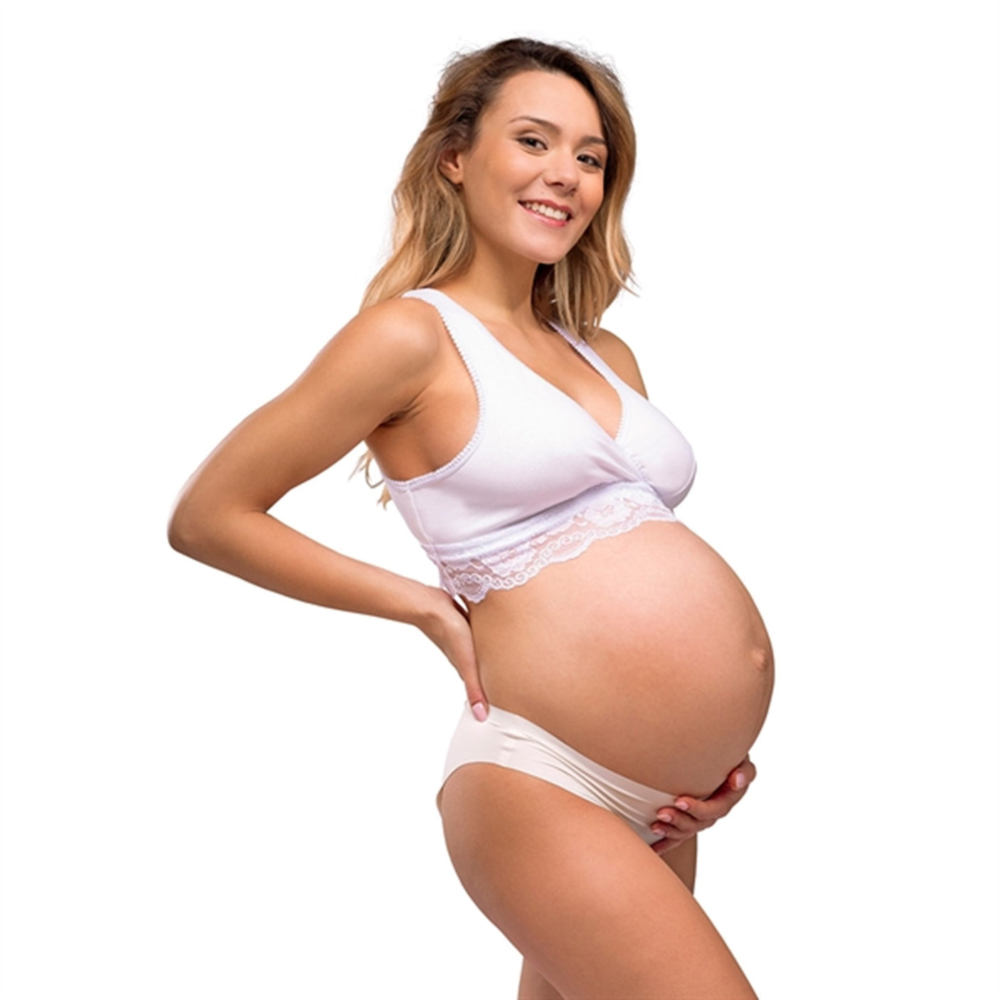 Carriwell Crossover Sleeping And Nursing Bra White