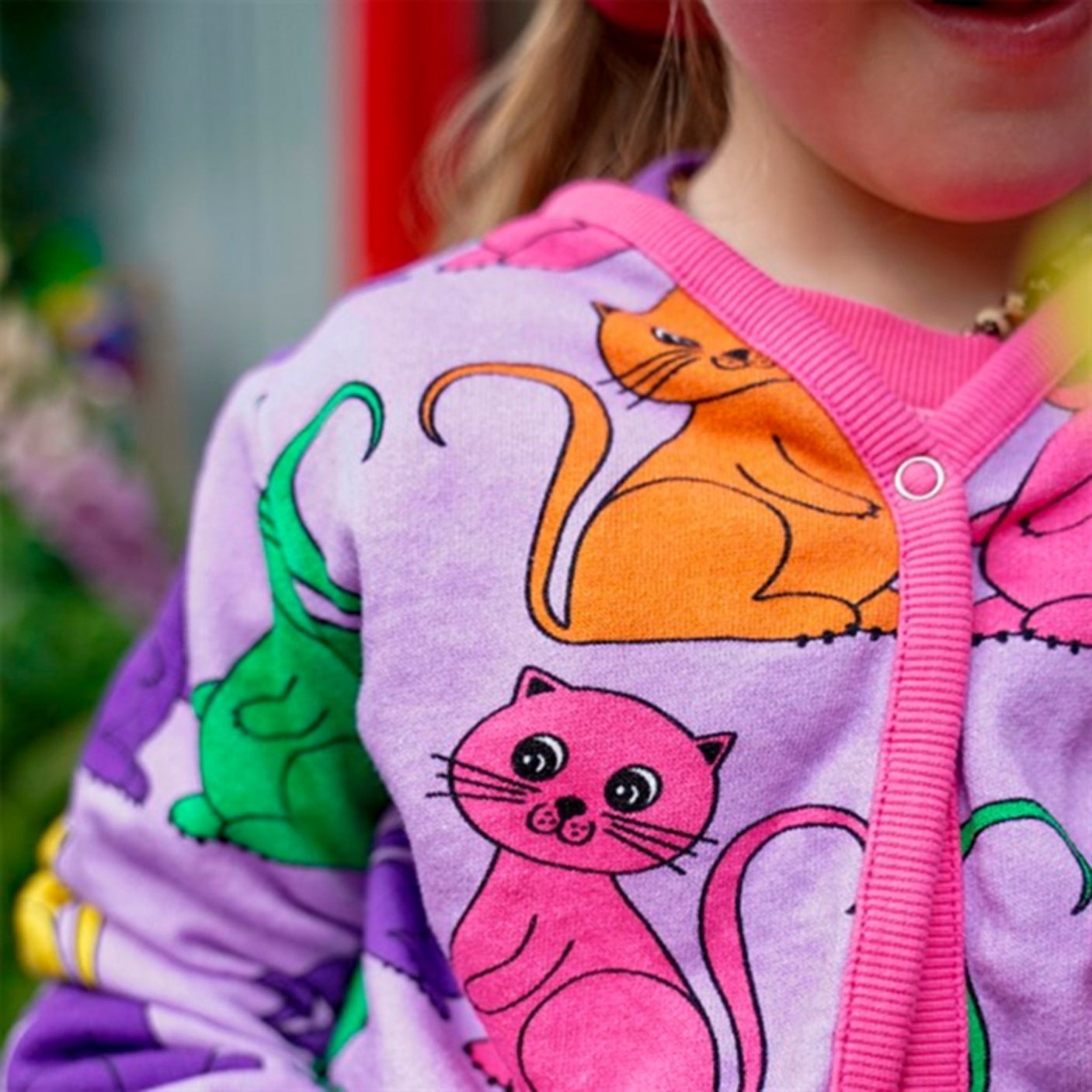 Småfolk Viola Cat Sweat Cardigan