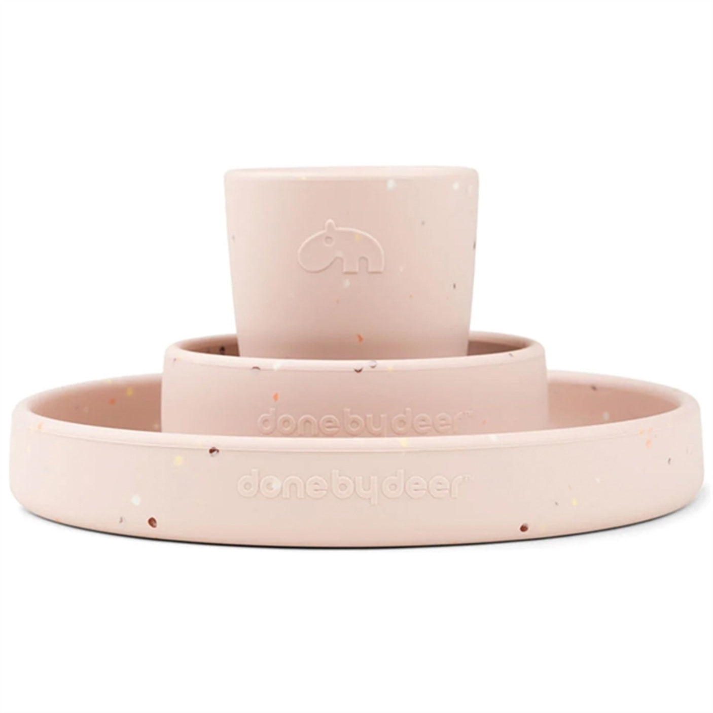 Done by Deer Silicone Dinner Set Confetti Powder