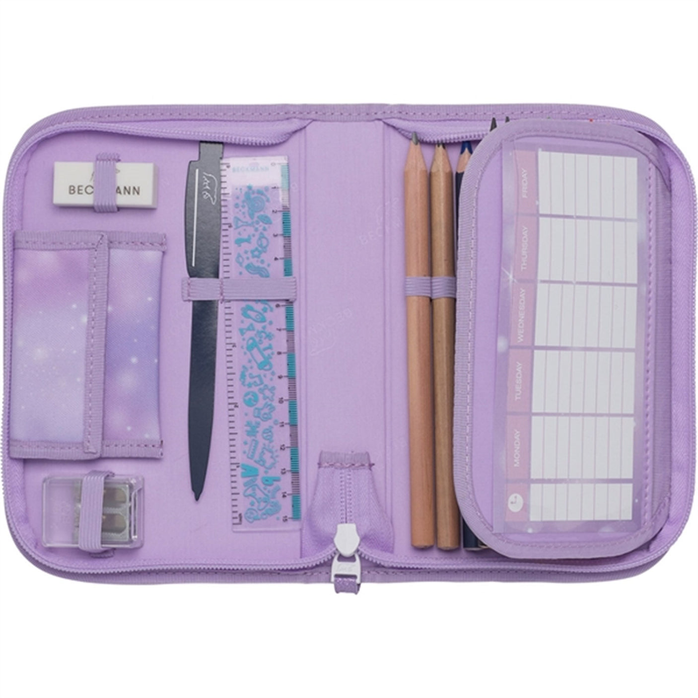 Beckmann Single Section Pencil Case Candy