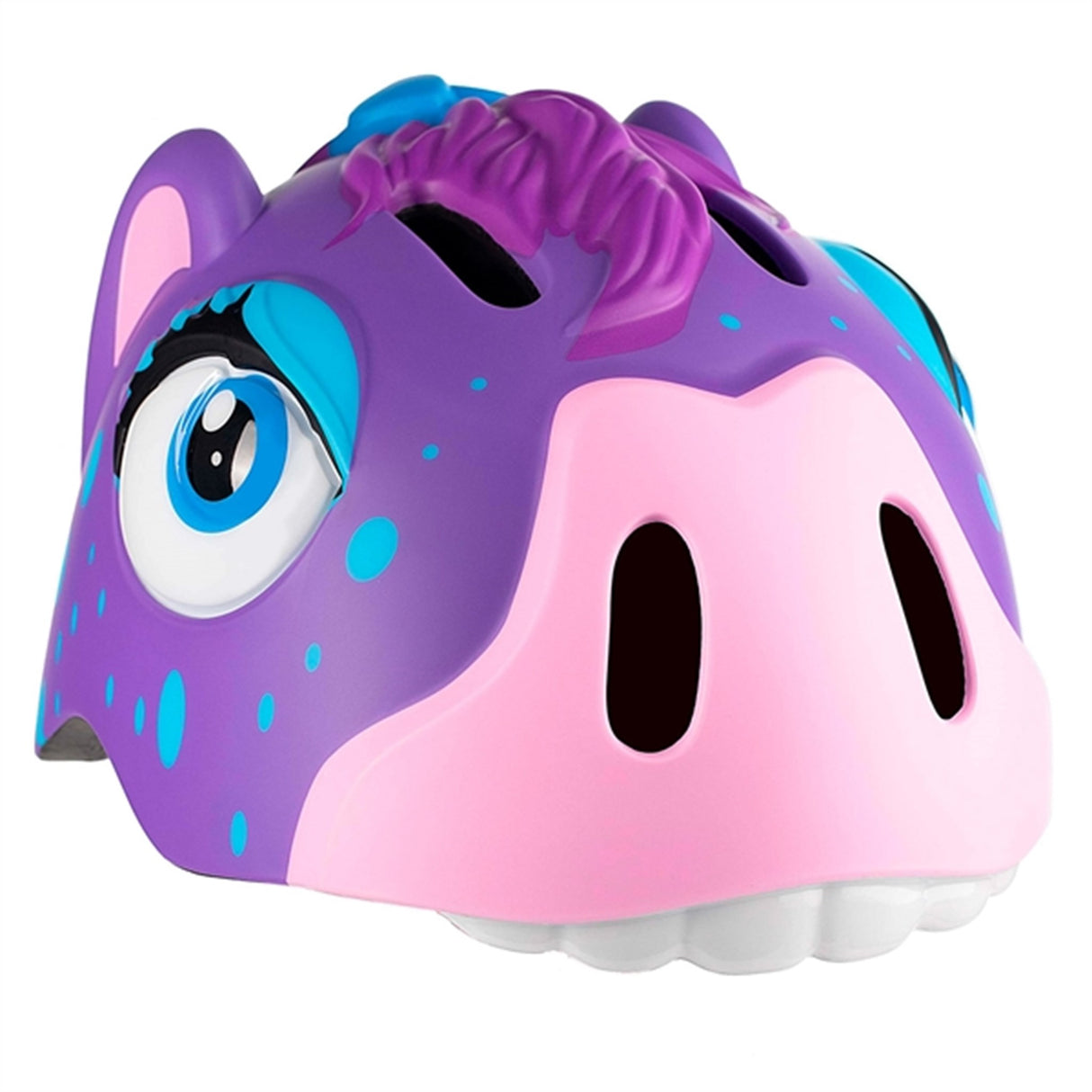 Crazy Safety Horse Bicycle Helmet Purple