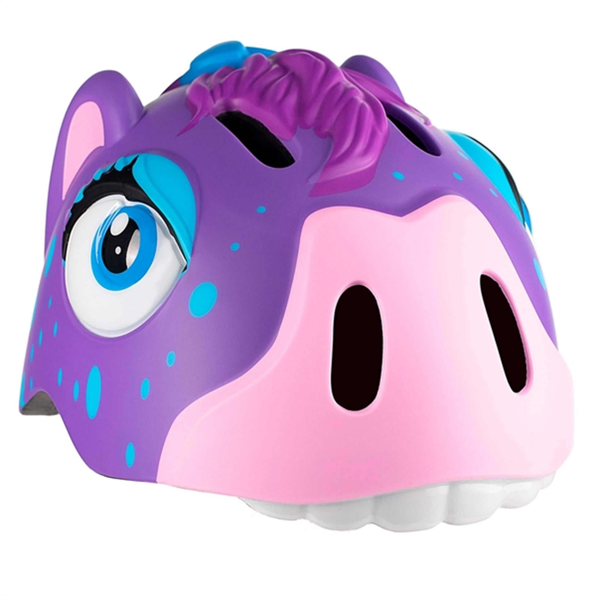 Crazy Safety Horse Bicycle Helmet Purple