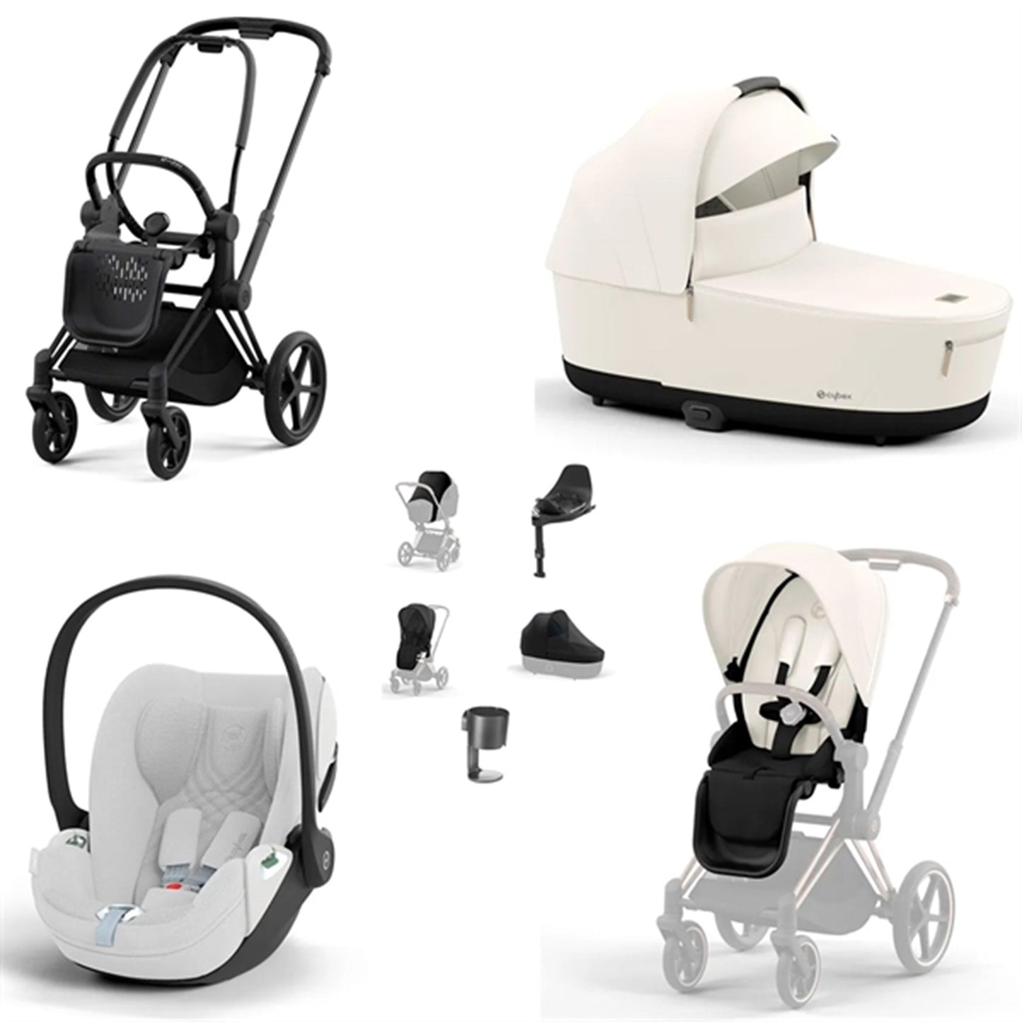 Cybex Bundle Priam Off White +