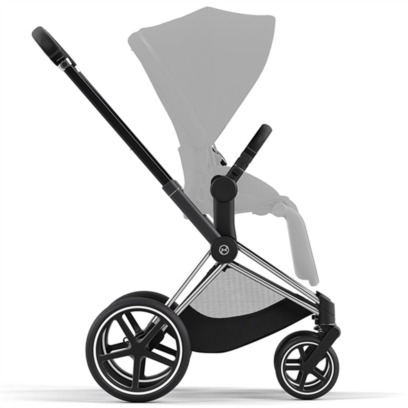 Cybex PRIAM Frame incl. Seat Hardpart Chrome Black