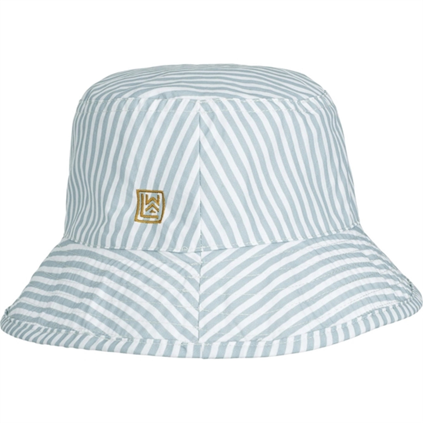 Liewood Damon Bucket Hat Stripe Sea Blue/White